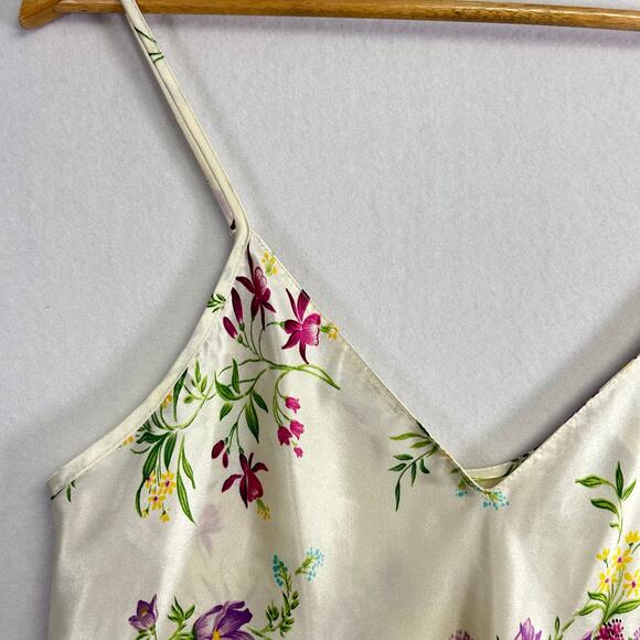 Garden Girl Feminine Romantic Maidenform Lingerie Floral Nighty Slip - size M - Picture 6 of 12